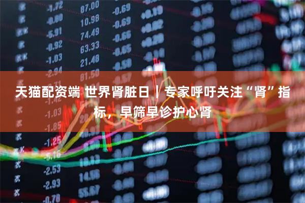 天猫配资端 世界肾脏日｜专家呼吁关注“肾”指标，早筛早诊护心肾